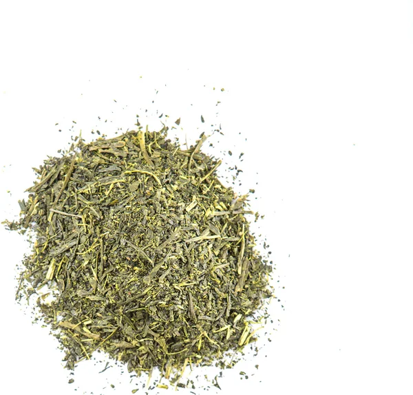绿茶干叶子 — 图库照片