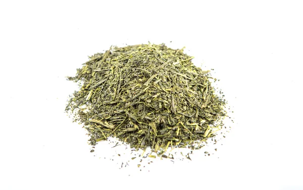 Szárított zöld tealevelek — Stock Fotó