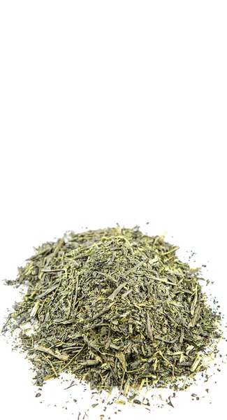 Сушене зелене листя чаю — стокове фото