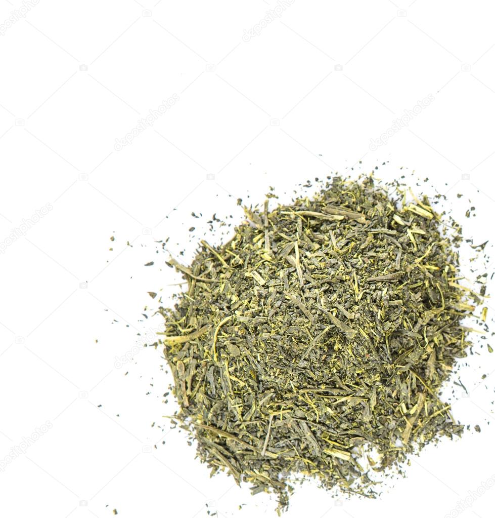 Dried Green Tea Leaves