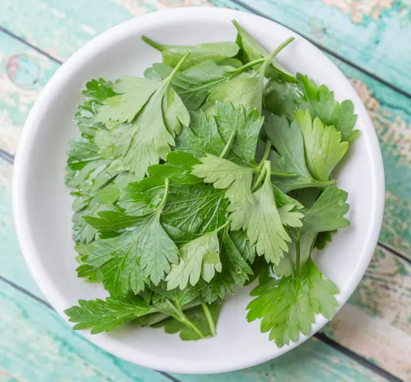 Fresh Parlsey Leaves Herbs — Stock Photo, Image