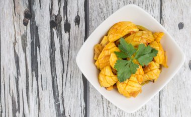 Malezya çanak karıştırın kızarmış kalamar