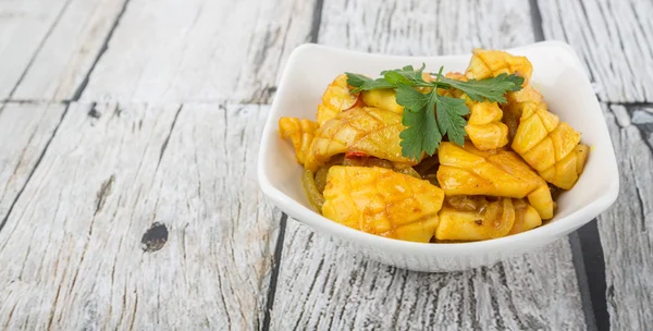 Malaysian DIsh Stir Fried Squid — Stock Photo, Image