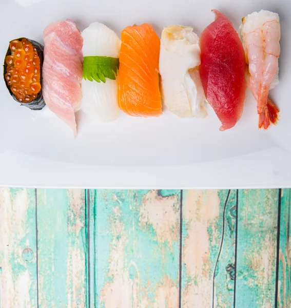Varios Sushi japoneses — Foto de Stock