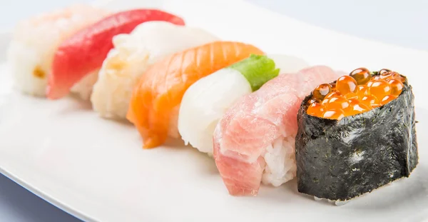 Various Japanese Sushi Stock Photo