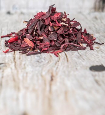 Kurutulmuş Hibiscus çay yaprakları