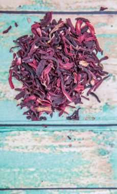 Kurutulmuş Hibiscus çay yaprakları