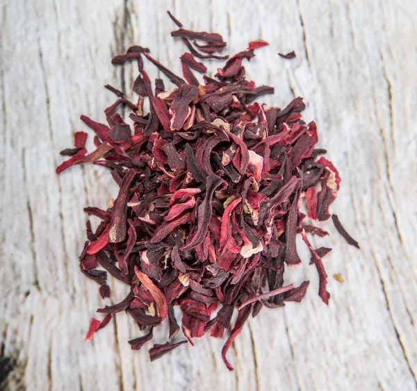 Folhas de chá de hibisco secas — Fotografia de Stock