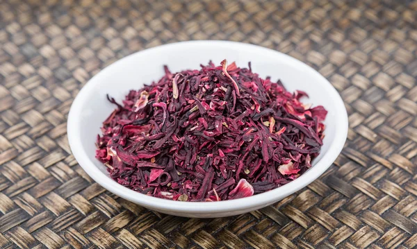 Hojas de té secas de hibisco — Foto de Stock