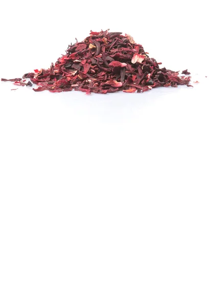 Hojas de té secas de hibisco — Foto de Stock