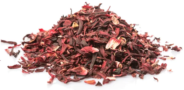 Hojas de té secas de hibisco — Foto de Stock