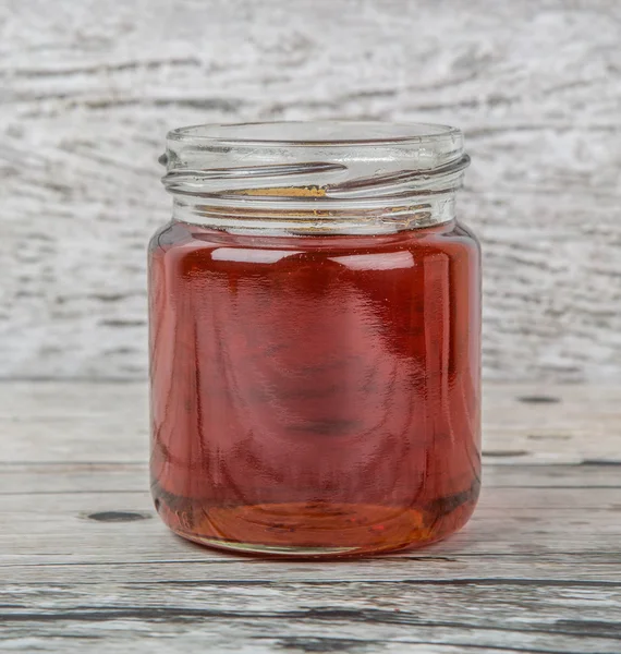 Maple siroop In Mason Jar — Stockfoto