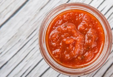 Spagetti sosu Mason kavanoz