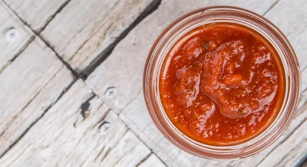 Spaghetti Sauce Mason Jar — Stock Photo, Image