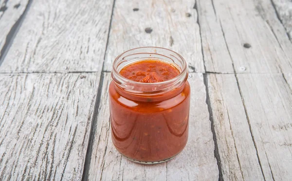 Salsa de espagueti Mason Jar —  Fotos de Stock