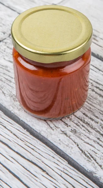 Salsa de espagueti Mason Jar — Foto de Stock