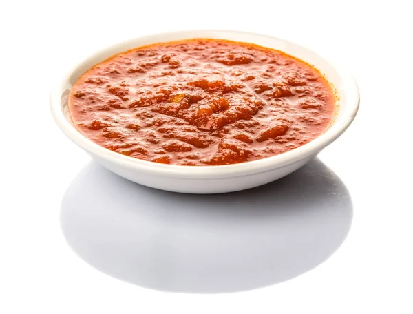 Spaghetti-Saucenschale — Stockfoto