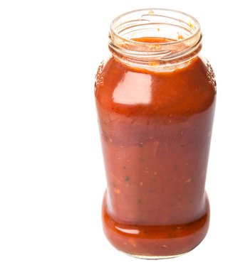 Spagetti sosu bir şişe