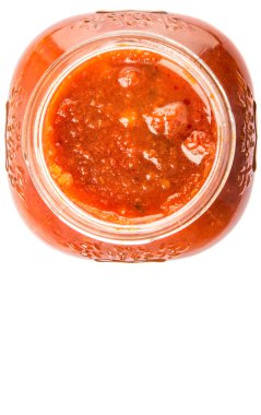 Spagetti sosu bir şişe