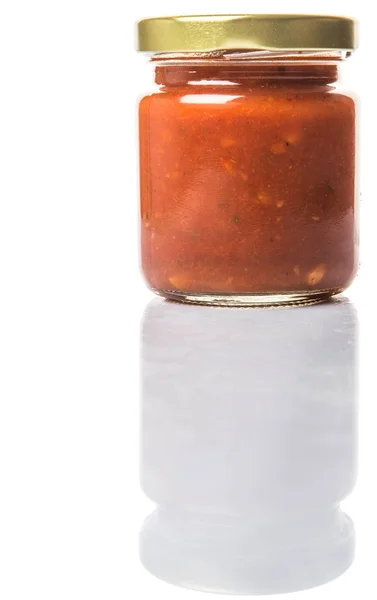 Spaghetti Sauce in Mason Jar – stockfoto