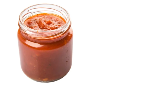 Spaghetti Sauce In Mason Jar — Stock Photo, Image