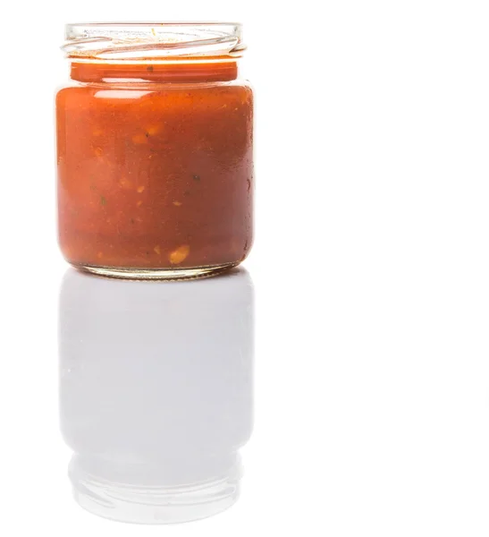 Spaghetti saus In Mason Jar — Stockfoto