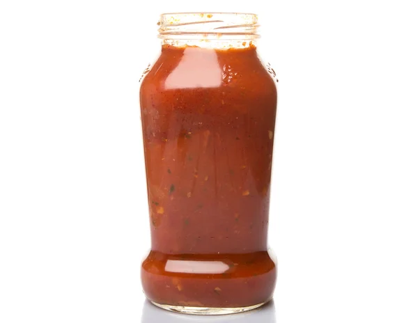 Salsa de espagueti en una botella — Foto de Stock