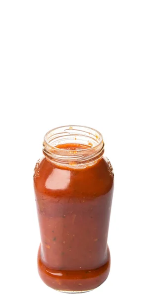 Spaghetti saus In een fles — Stockfoto