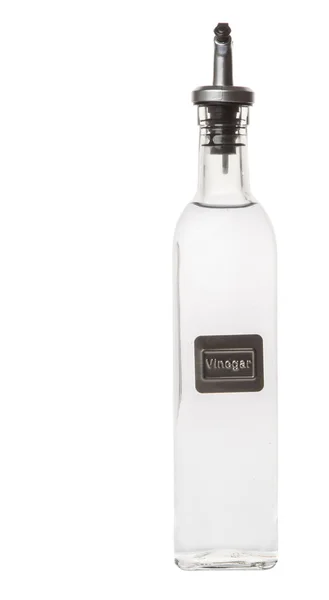 Белый уксус в бутылке — стоковое фото