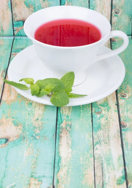 A Cup Of Hibiscus Tea — Stock Photo, Image