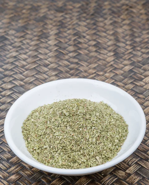 Oregano Herbs In Bowl — Stok Foto