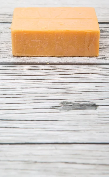 A Block Of Cheddar Cheese