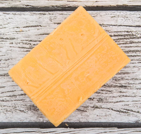 チェダー チーズのブロック — ストック写真