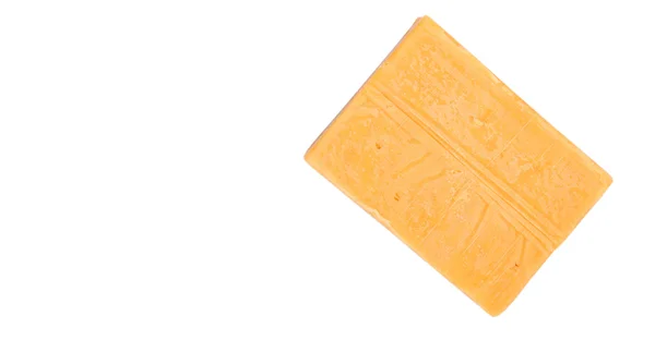 Çedar peyniri bir blok — Stok fotoğraf