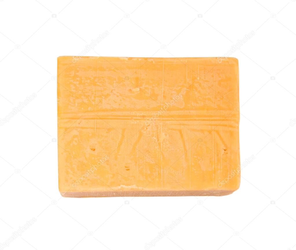 A Block Of Cheddar Cheese