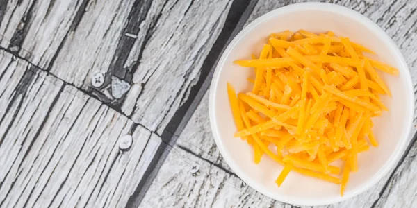 Grated Cheddar Cheese — Stock Photo, Image