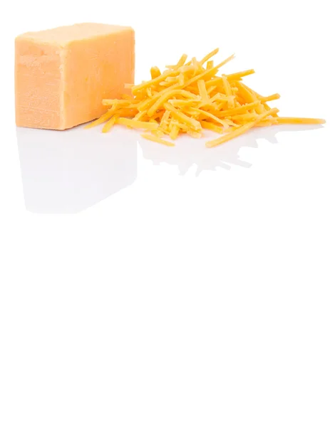 Sýr strouhaný čedar — Stock fotografie