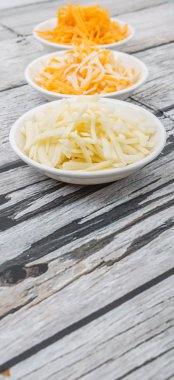 Rendelenmiş Mozzarella ve kaşar peyniri