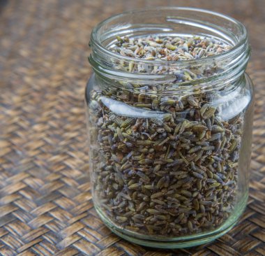 Kurutulmuş lavanta bitkisel çay