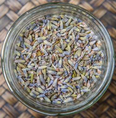 Kurutulmuş lavanta bitkisel çay