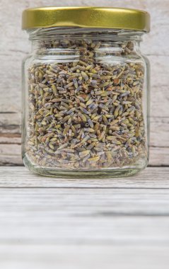 Kurutulmuş lavanta bitkisel çay