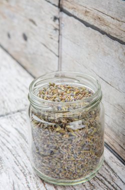 Kurutulmuş lavanta bitkisel çay
