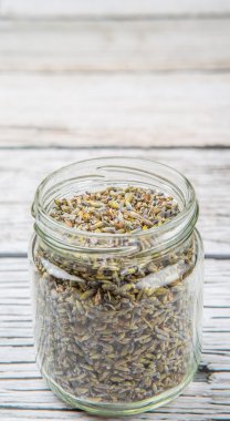 Kurutulmuş lavanta bitkisel çay