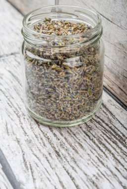 Kurutulmuş lavanta bitkisel çay