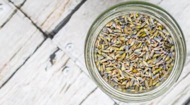 Kurutulmuş lavanta bitkisel çay