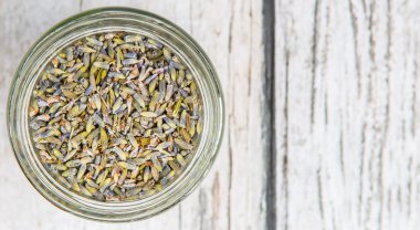 Kurutulmuş lavanta bitkisel çay