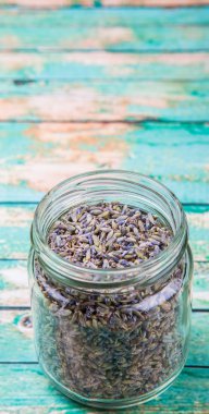 Kurutulmuş lavanta bitkisel çay