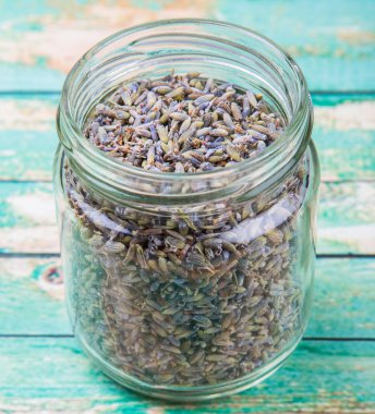 Kurutulmuş lavanta bitkisel çay