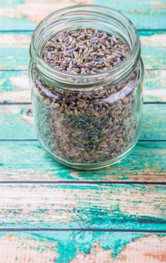 Kurutulmuş lavanta bitkisel çay