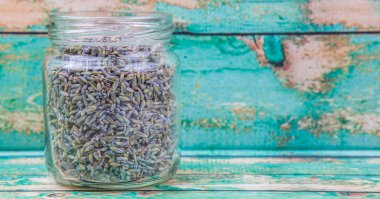 Kurutulmuş lavanta bitkisel çay